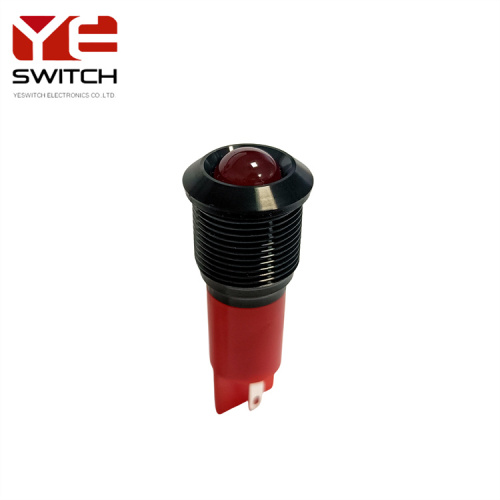 Yeswitch 16mm IP67 ตัวบ่งชี้สัญญาณสีแดงสำหรับการส่งสัญญาณ