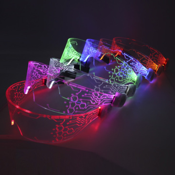 Rave Neon LED Light Up Glasses - Flashing Glow Glasses for Party Decoration