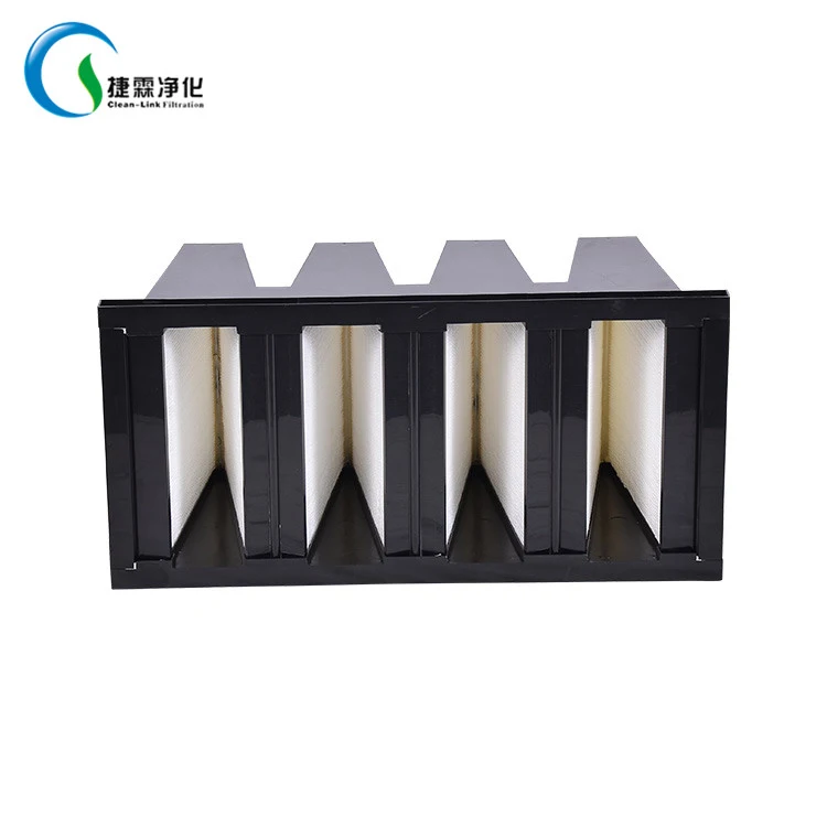 V-Bank Filter for Heating Ventilation and Air Conditioning