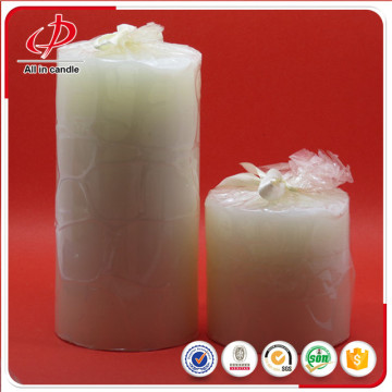 White Daily Pillar Wax Candle