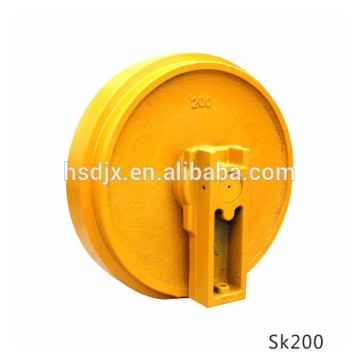 Hengshengda high strength excavator parts track front idler Kobelco SK200 for heavy equipment