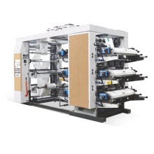 6 Colors Semi Automatic Polyethylene Fast Speed Flexo Printing Machines