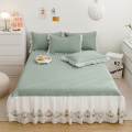 Wholesale Home solid Lace Bedspread ice Skirt Set