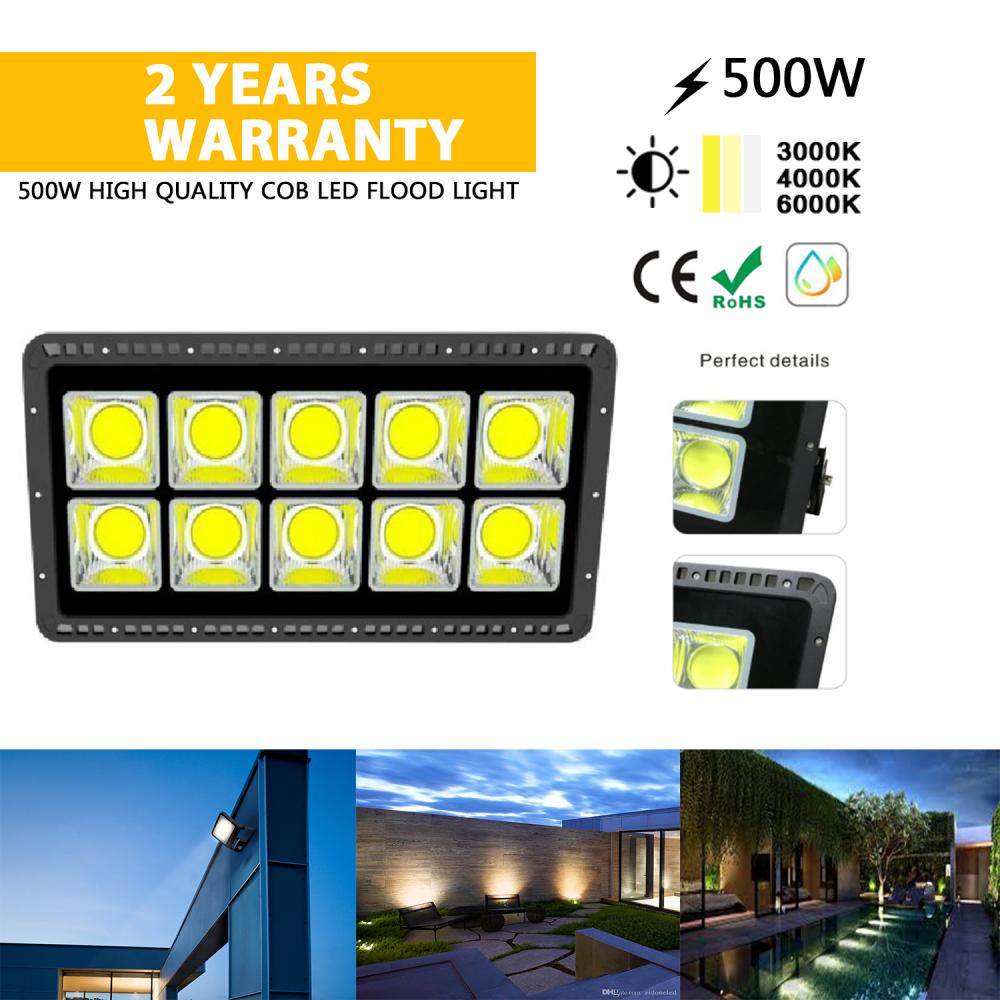 ก่อสร้าง Flood Light 500W คุณภาพสูง