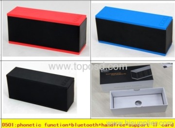 Red Blue Black Color Bluetooth Speakers E501 With Phonetic Function And Bluetooth And Handfree And Support Tf Card T-s7 