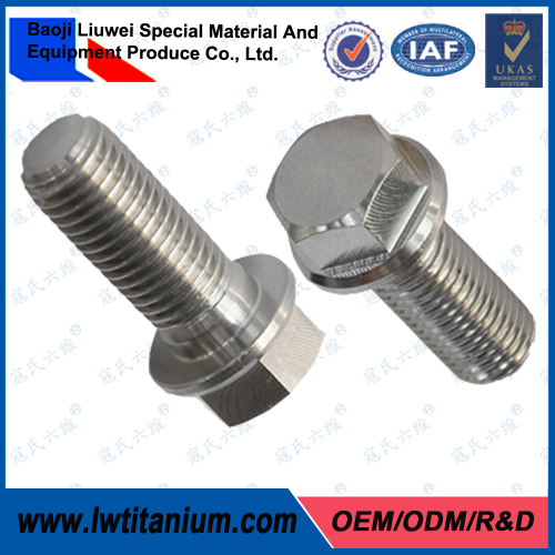 Polished Gr5 DIN6921 Titanio Brake Caliper Bolt by LIUWEI