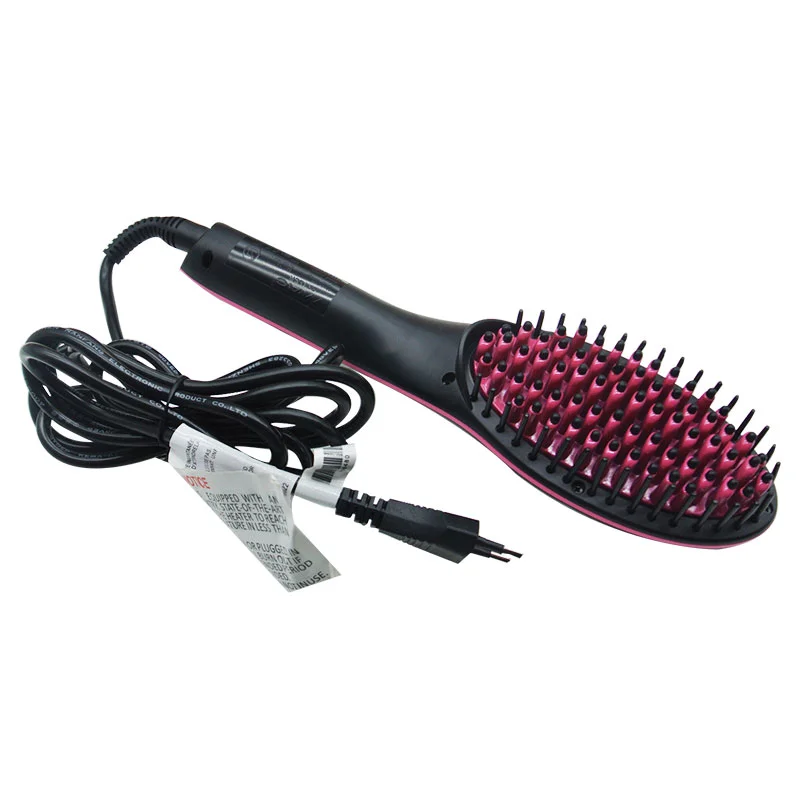 Hair Straightener Styling Tool Flat Iron Straightener Brush Massage with LCD Digital