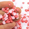 Red Pink Flower Slice Hot Clay Streusel für Schleim Material Zubehör Polymer Clay Crafts DIY Nail Arts Dekoration 5mm