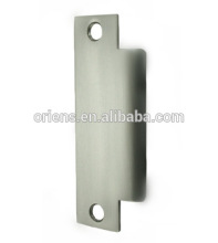 Door blank strike plate