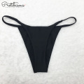 Bikini-badpakken met zwarte strappy topstijl voor dames