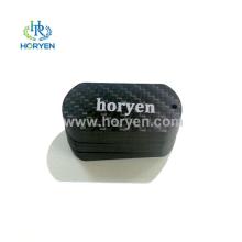 Customized Carbon Fiber Pet Dog Tags With Logo