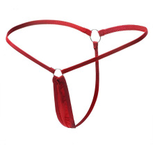 Simple Pure Color Low Waist Thong Panties