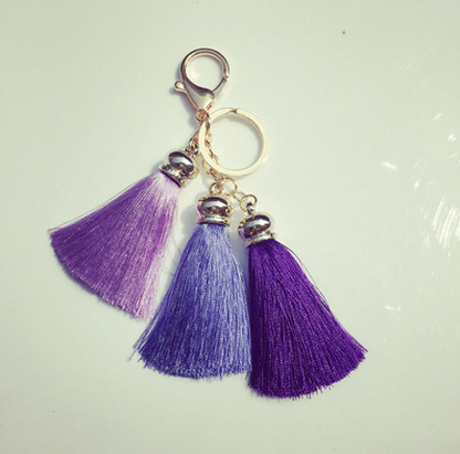 Gold Plated Tassel Designer Keychains