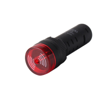 12V RED CE AD16-16SM 16mm Flash Indicator Light Lamp with Buzzer