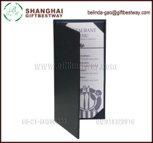 Hot sale high quality free sample wholesale restaurant used menu, menu book holder, menu book holder, leather menu card