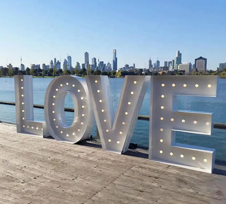 LED 4FT Marquee Letters LED Giant Light Box Sign Wedding