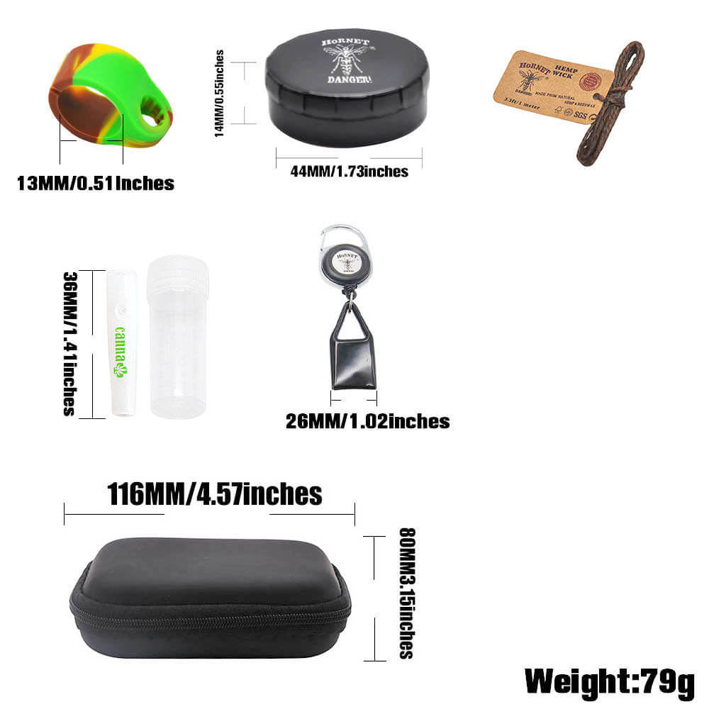 Smoking Accessories Smoking Combo Set Kit Hemp Wick Lighter Holder Stash Jar Pop Tin