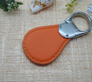 Orange Leather Key Chain Contracted Key Chain Wholesale Keyring