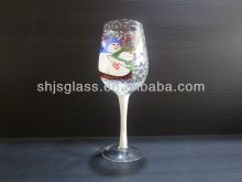 450ml hand-painting snowman wine glass