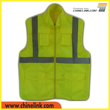 Hi-viz Reflective Safety Worker Jacket, Vest