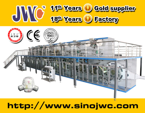 Full servo elastic ear loop type diaper making machine