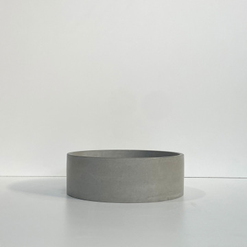 Smooth Solid Color Concrete Mini Orb Round Basin