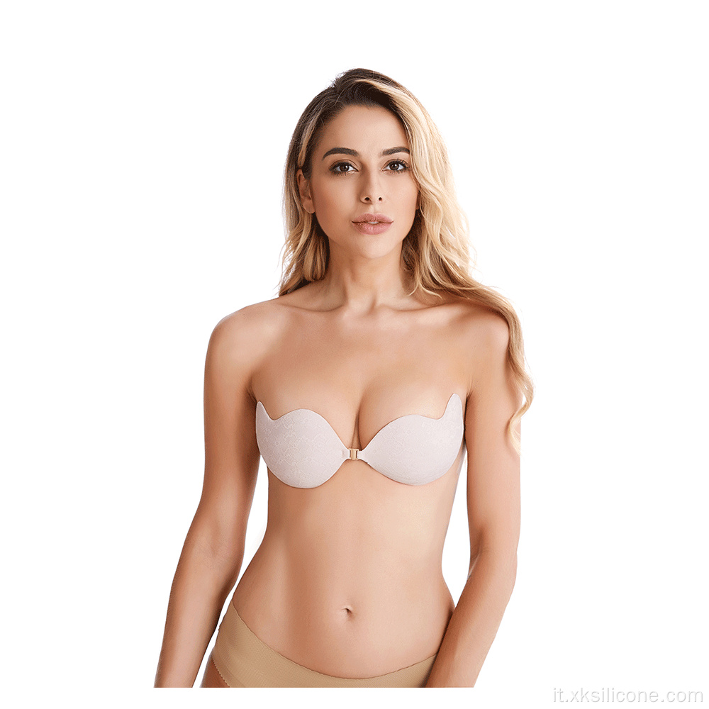 Reggiseno pushup senza spalline reggiseno invisibile in tessuto mango senza cuciture