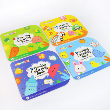 Colorful Cartoon Doodle Book: Multi-Themed Baby Coloring Creations