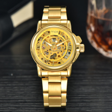 oem winner brand automatic skeleton waterproof watch