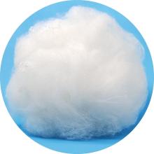 White Textile PSF Polyester Staple Fiber Recycled - 20D 51mm