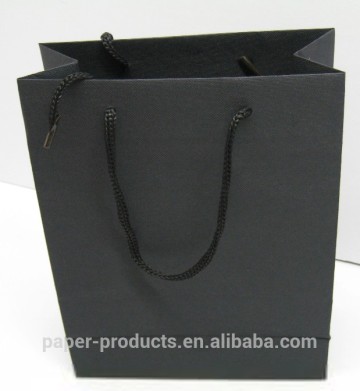 matte black shopping paper bag / gift bag