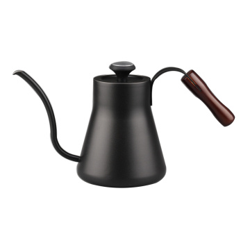 Stainless Steel Hand Drip Kettle with Wooden Handle