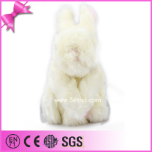 Mini best gift white stuffed rabbit plush toy