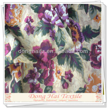 Cotton rose print fabric flower