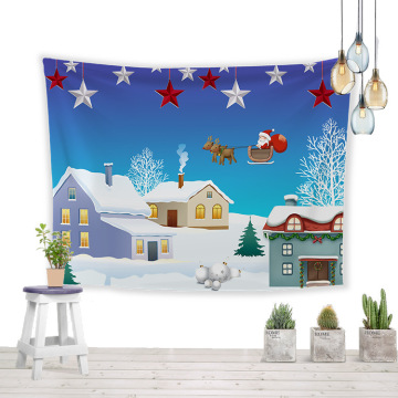 HD Digital Christmas Theme Wall Hanging Cloth