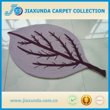Factory selling leaf shaped flooring home decor kids rug