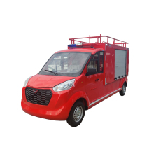 Closed electric fire truck