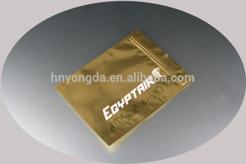 Aluminium Foil Clothes Zipper Plastic Bags With Hook