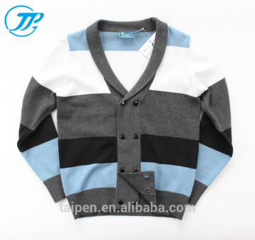 Wholesale Knitting Boys Cardigan Sweater V-neck Long Sleeve Boys Sweater FW14-040