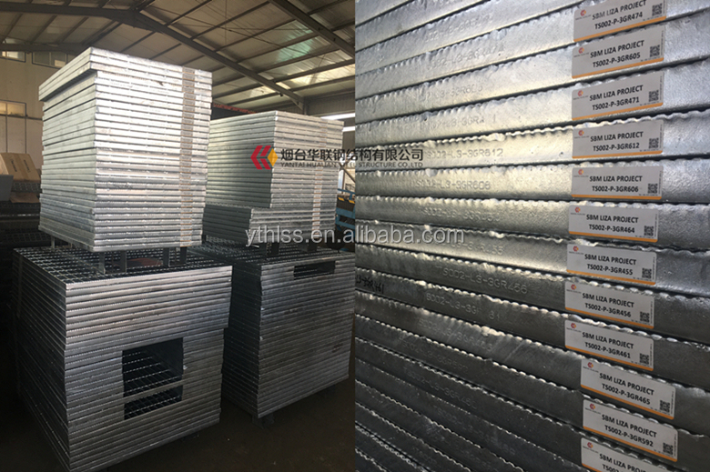 Factory Galvanized Serrated Steel Grating G305/41/100SG for Drilling Platform