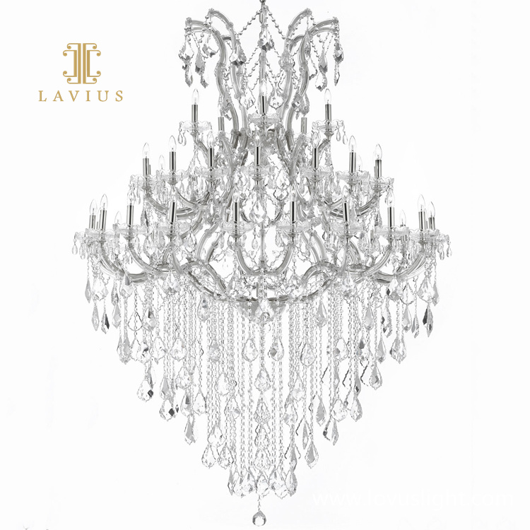 high luxury custom villa chandelier white candle crystal villa chandelier 2022 new retro chandelier