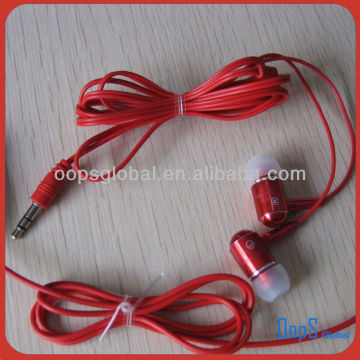 high quality colorful metal earphone,bullet earphone