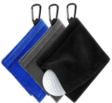 MICROFIBER GOLFBALL CLEAN TOWELS WITH HOOK