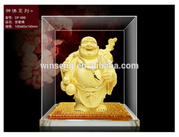 24K Gold Plated hoppocket maitreya buddha statue