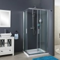 Glass Door Shower Enclosure Chrome Aluminium Bath Shower Enclosure Room Sliding Door