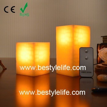 Christmas decorative battery operated flameless candle remote control