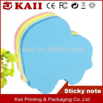 self-adhesive shaped sticky memo pad, promotional sticky memo pad, adverstising sticky memo pad maufacturer and sales