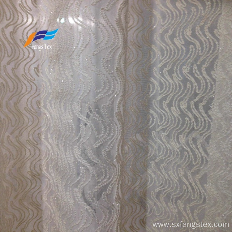 100% Polyester Embroidered Wide Voile Curtain Fabric