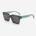 Square Acetate Unisex Clip-On Sunglasses 23A8069