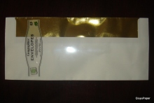 Golden Stamping Envelope Security Cut Geographics Envelope
